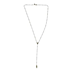 Necklace Lariat & Y-Drop By Clothes Mentor In Gold