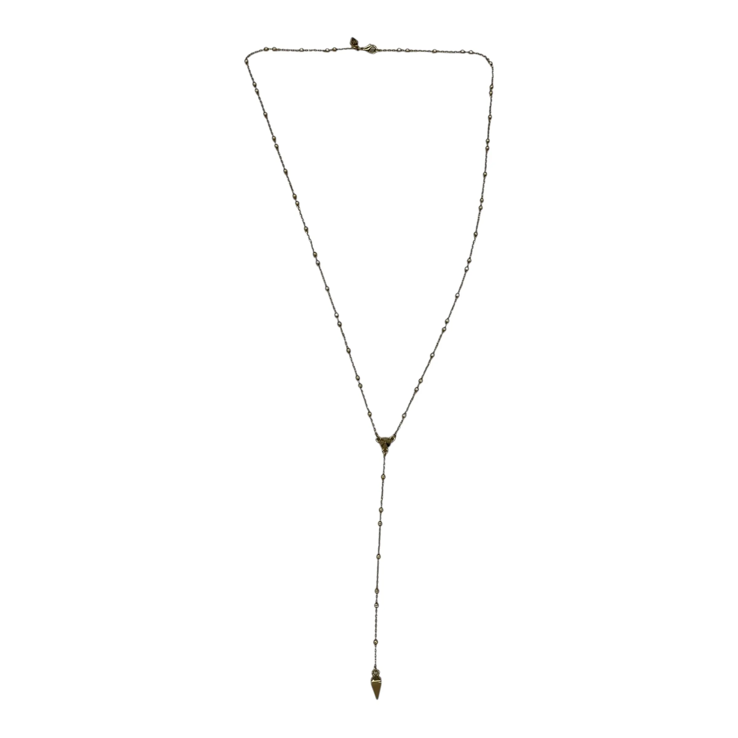 Necklace Lariat & Y-Drop By Clothes Mentor In Gold