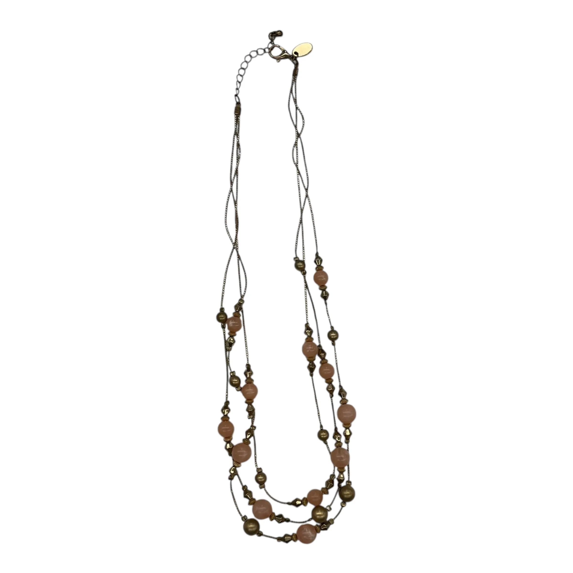 Necklace Layered By Charming Charlie In Gold & Orange