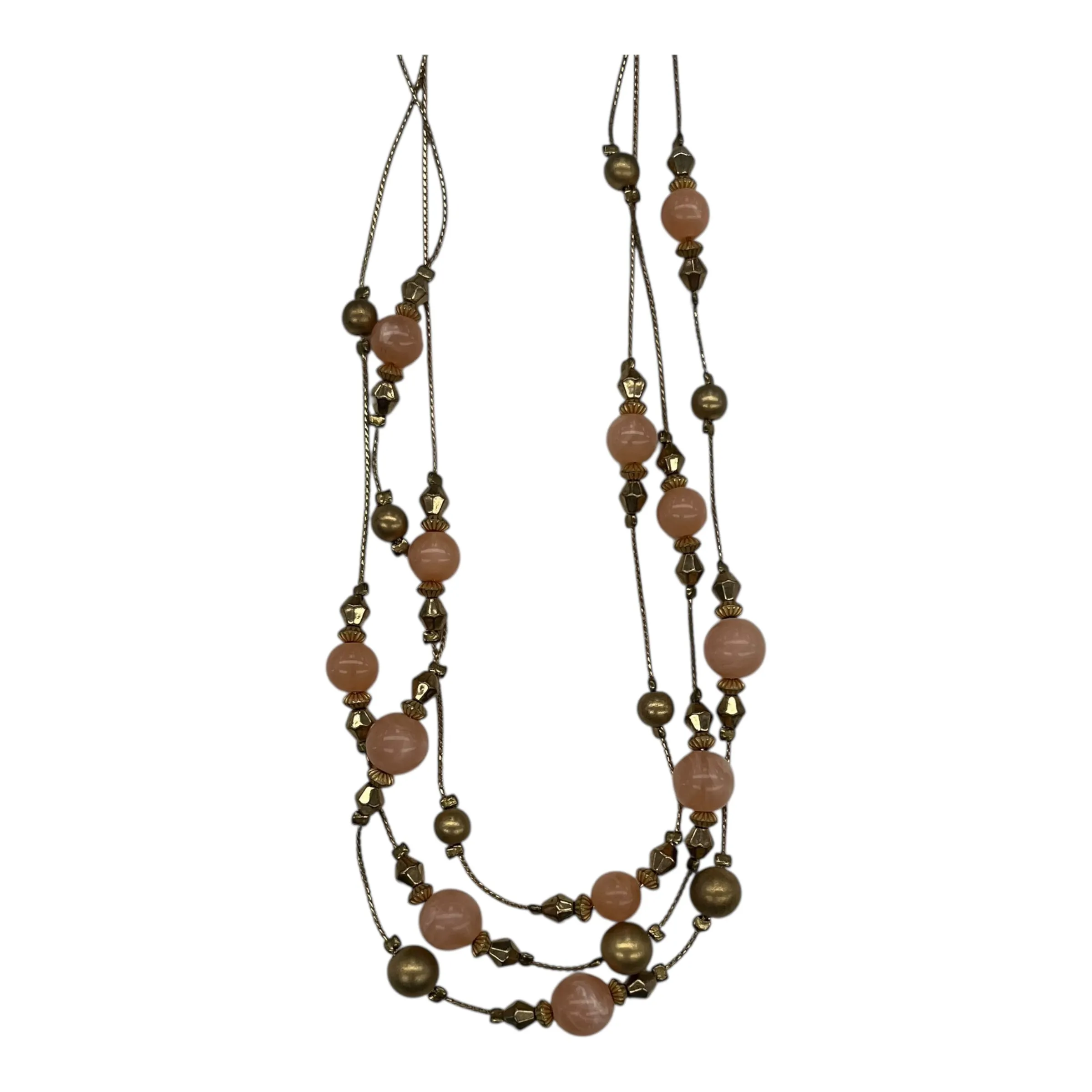Necklace Layered By Charming Charlie In Gold & Orange