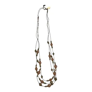 Necklace Layered By Charming Charlie In Gold & Orange