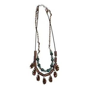 Necklace Layered By Clothes Mentor In Blue & Brown
