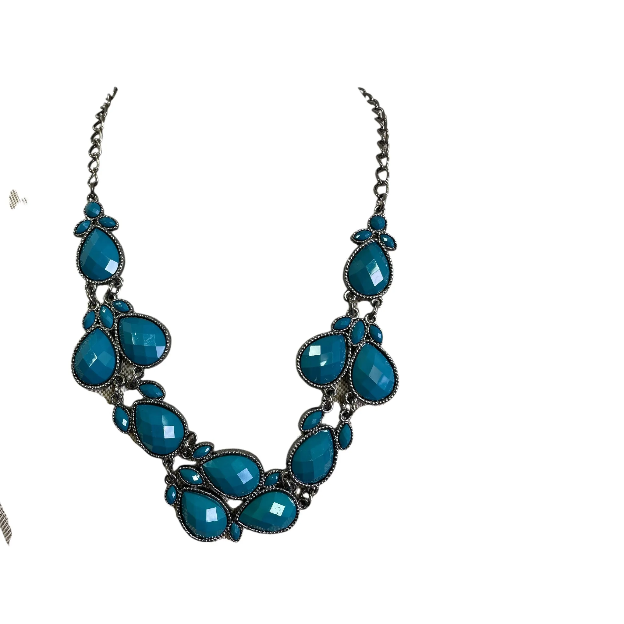 Necklace Statement By Cme In Black & Blue
