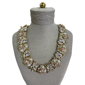 Necklace Statement By Cme In Gold & White