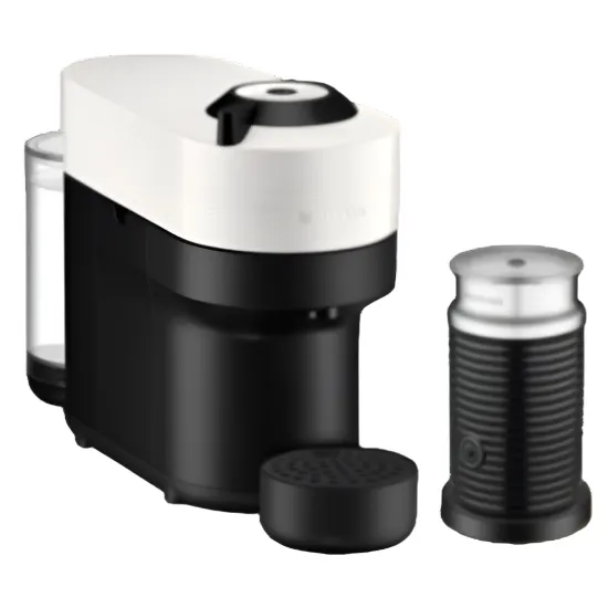 Nespresso Coffee Maker Bundle Aeroccino BK & Vertuo, With Milk, Black