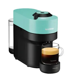 Nespresso Coffee Maker Vertuo Machine POP GCV2, 06Lit, Four Cup Size, Aqua Mint