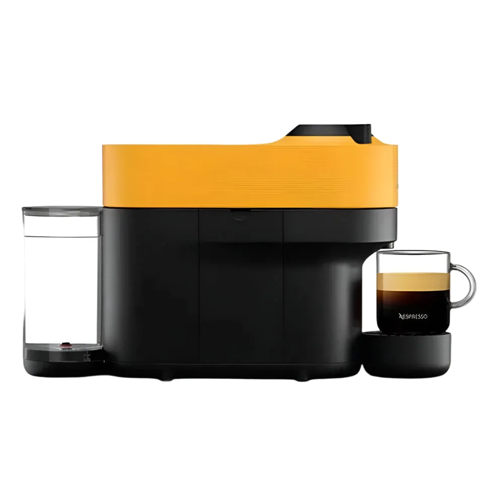 Nespresso Coffee Maker Vertuo Machine POP GCV2, 06Lit, Four Cup Size, Mango Yellow