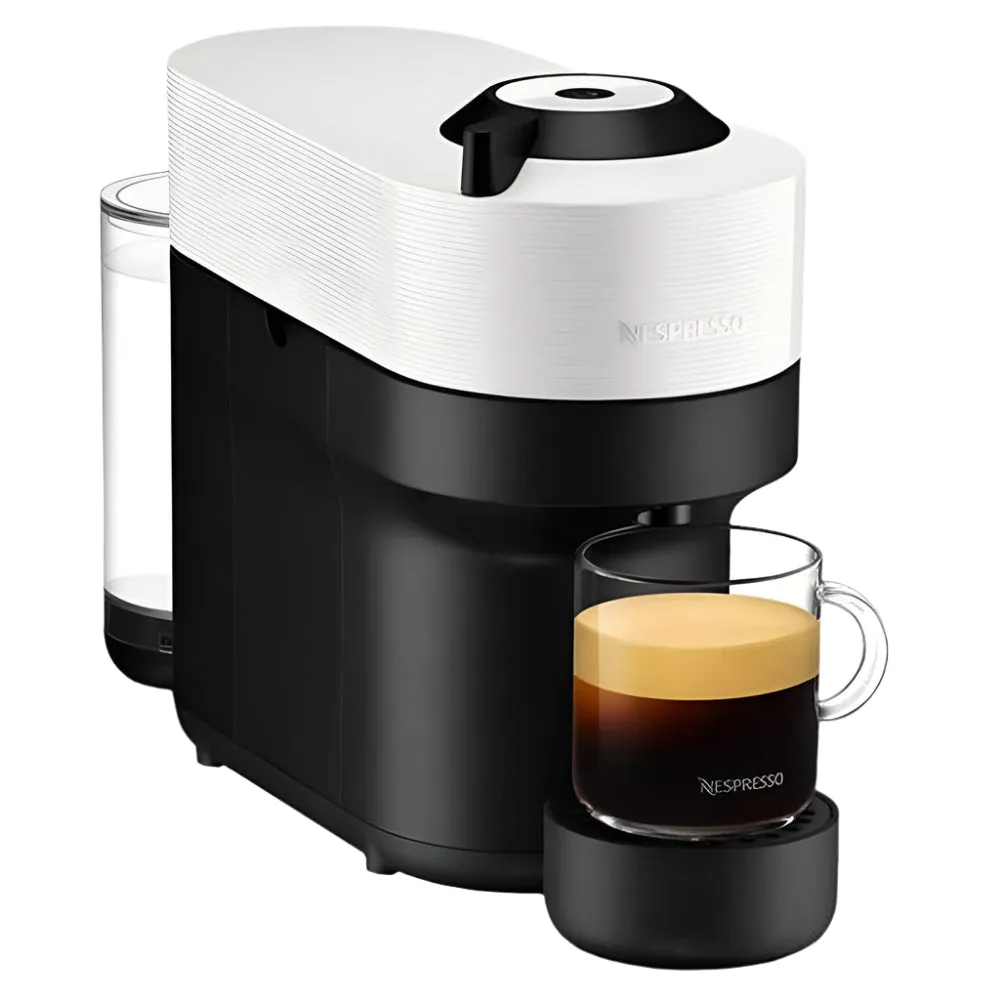 Nespresso Coffee Maker Vertuo Machine POP GCV2, 0.6Lit, Four Cup Sizes, White