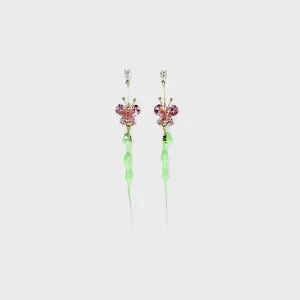 Ottolinger Butterfly Earring - Gold / Green
