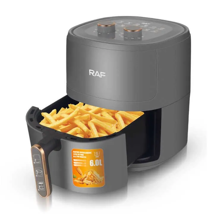 Raf Air Fryer, 1600Watts, 6Lit, Grey