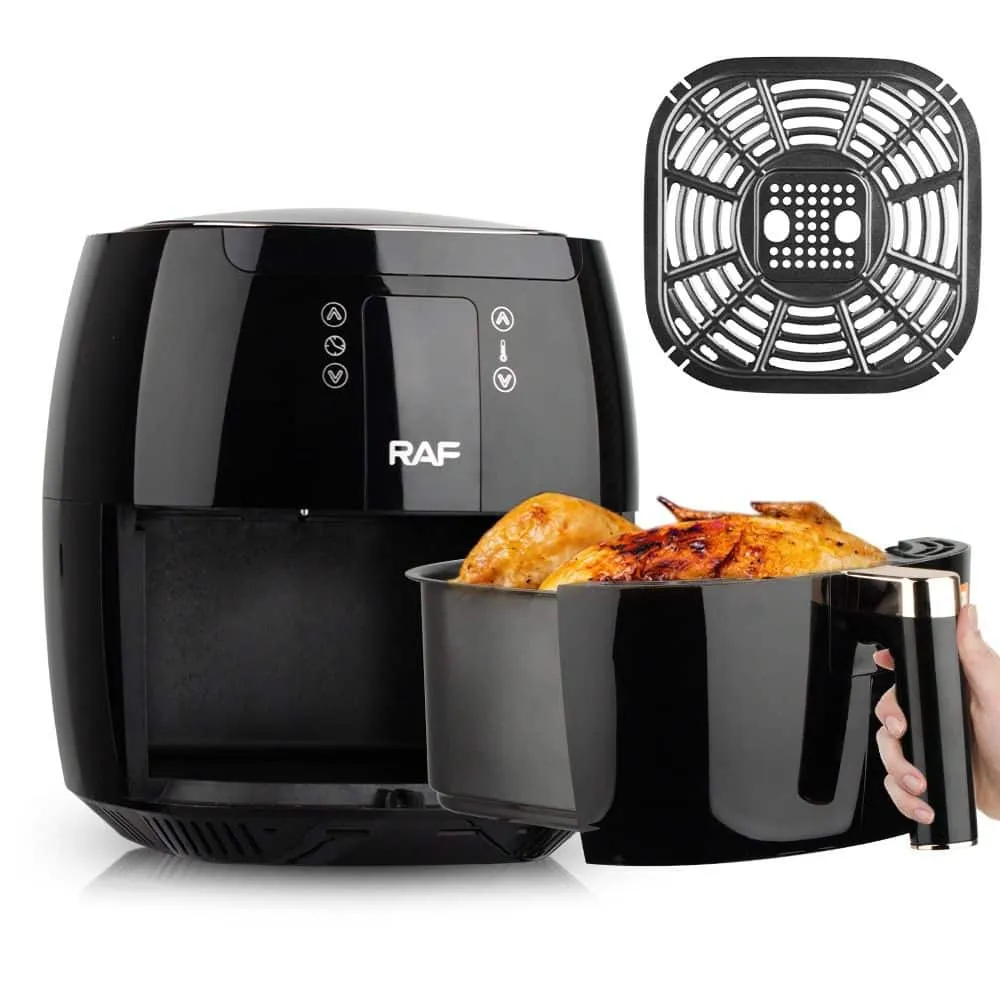 Raf Air Fryer, 7Lit, 1500Watts, Black