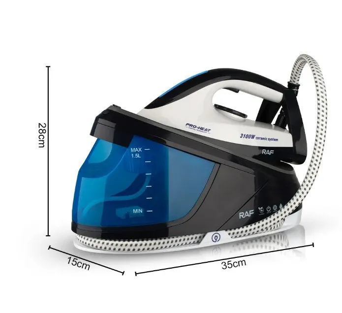 Raf Electric Steam Iron, 2400Watts, Blue