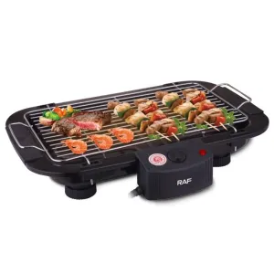 Raf Flat Grill, 2000Watts, Black