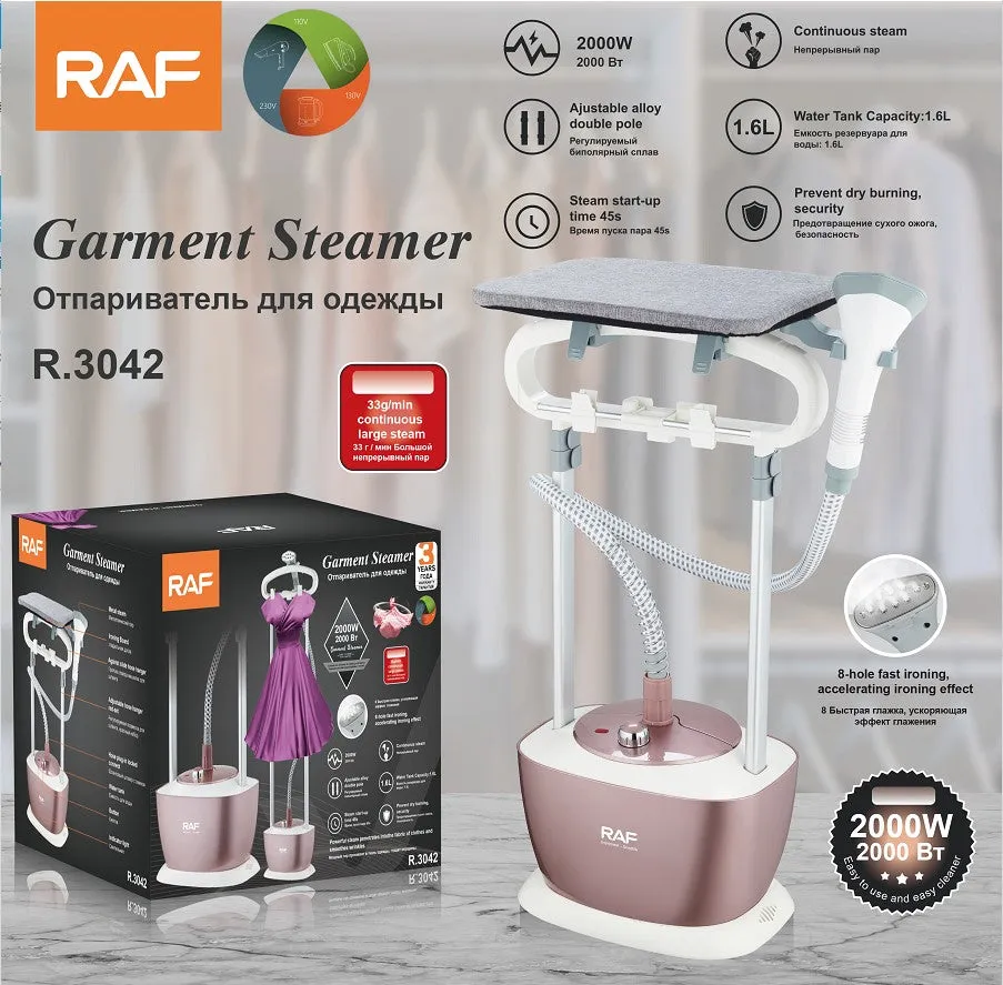 Raf Garment Steamer, 2000Watts, Pink