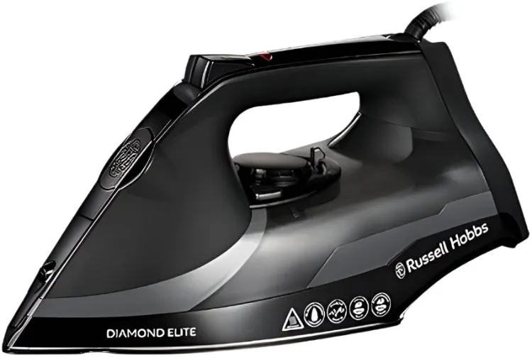 Russell Hobbs Diamond Elite Steam Iron, 3100Watts, Black