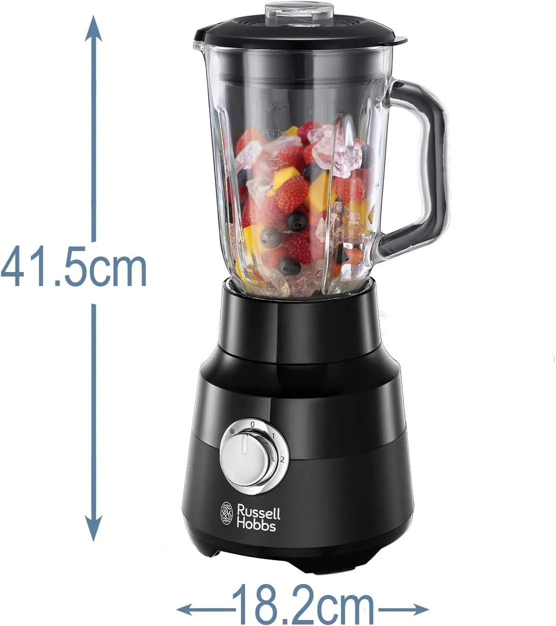 Russell Hobbs Jug Blender, 1.5Lit, 650Watts, Matte Black