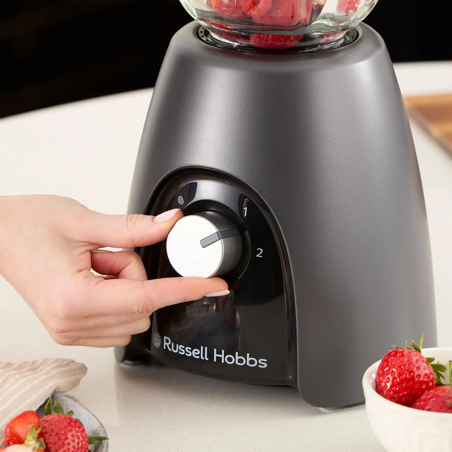Russell Hobbs Jug Blender, 1.5Lit, 850Watts, Matte Charcoal