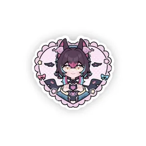 Smitten Seraph heart Sticker