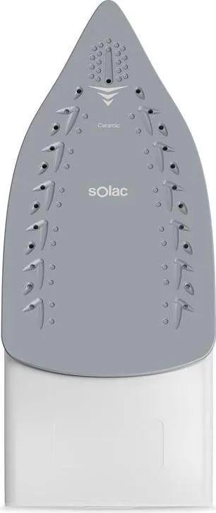 Solac Steam Iron, 2400Watts, Black & White
