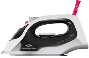 Solac Steam Iron, 2400Watts, Black & White