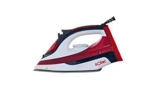 Solac Steam Iron Control Scroll & Ceramic Plate, 2600Watts, Red & Blue