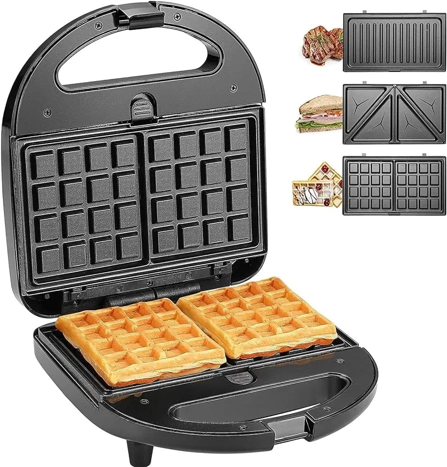 Sp Waffle Grill 750W Silver
