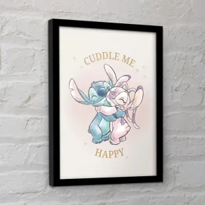 Stitch (Stitch Cuddle Me) Collector Print (Framed)