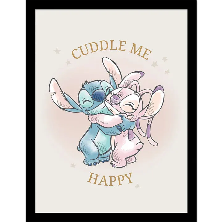 Stitch (Stitch Cuddle Me) Collector Print (Framed)