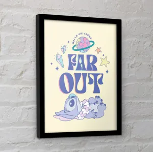 Stitch (Stitch Far Out) Collector Print (Framed)