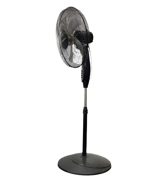 Stork Stand Fan20 Inch 3 Speeds 70 W 5 Blades With Remote Control Black 
