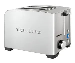 Taurus Toaster Two Slots, 850Watts, Stainless Steel