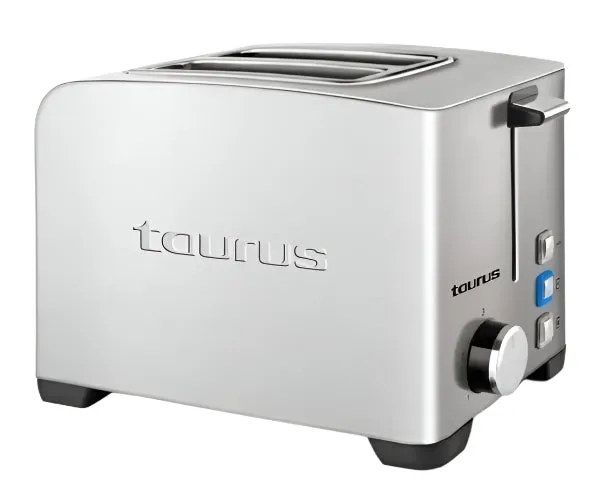 Taurus Toaster Two Slots, 850Watts, Stainless Steel