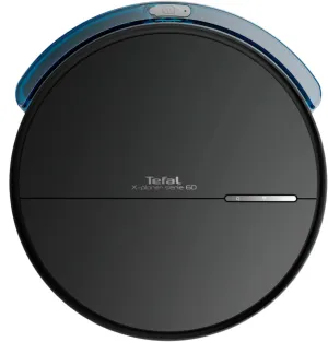 Tefal Robot Vacuum Cleaner, Smart Navigation, Ultra-Thin & Compact, Black