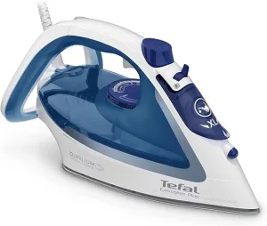 Tefal Steam Iron, Anti-limescale System, Steam Output, White & Blue