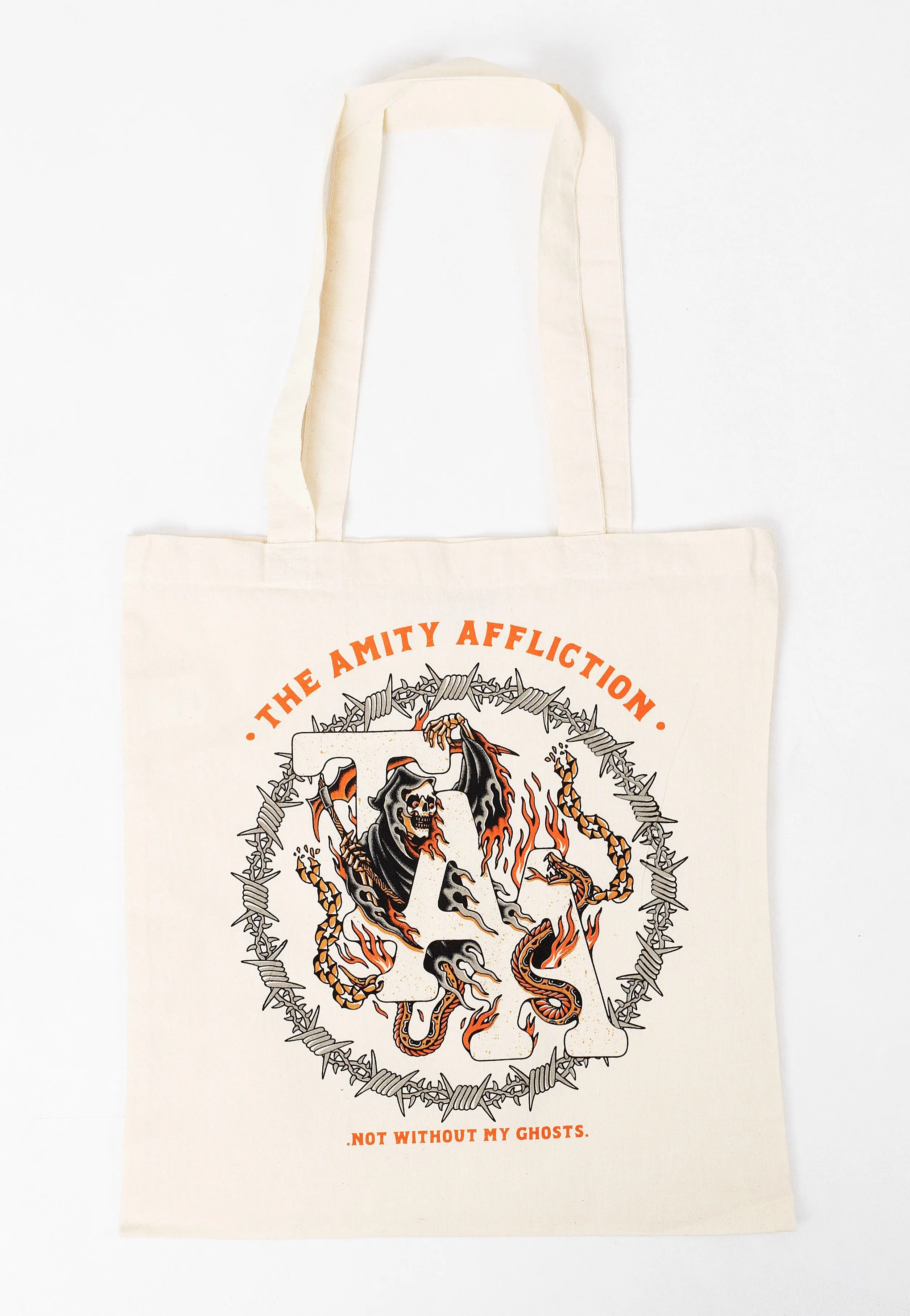 The Amity Affliction - Barbwire Reaper Natural - Tote Bag