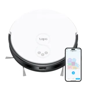Tp-Link Tapo Rv20 Robot Vacuum & Mop Lidar Navigation, 12.5Watts, 0.4Lit, White