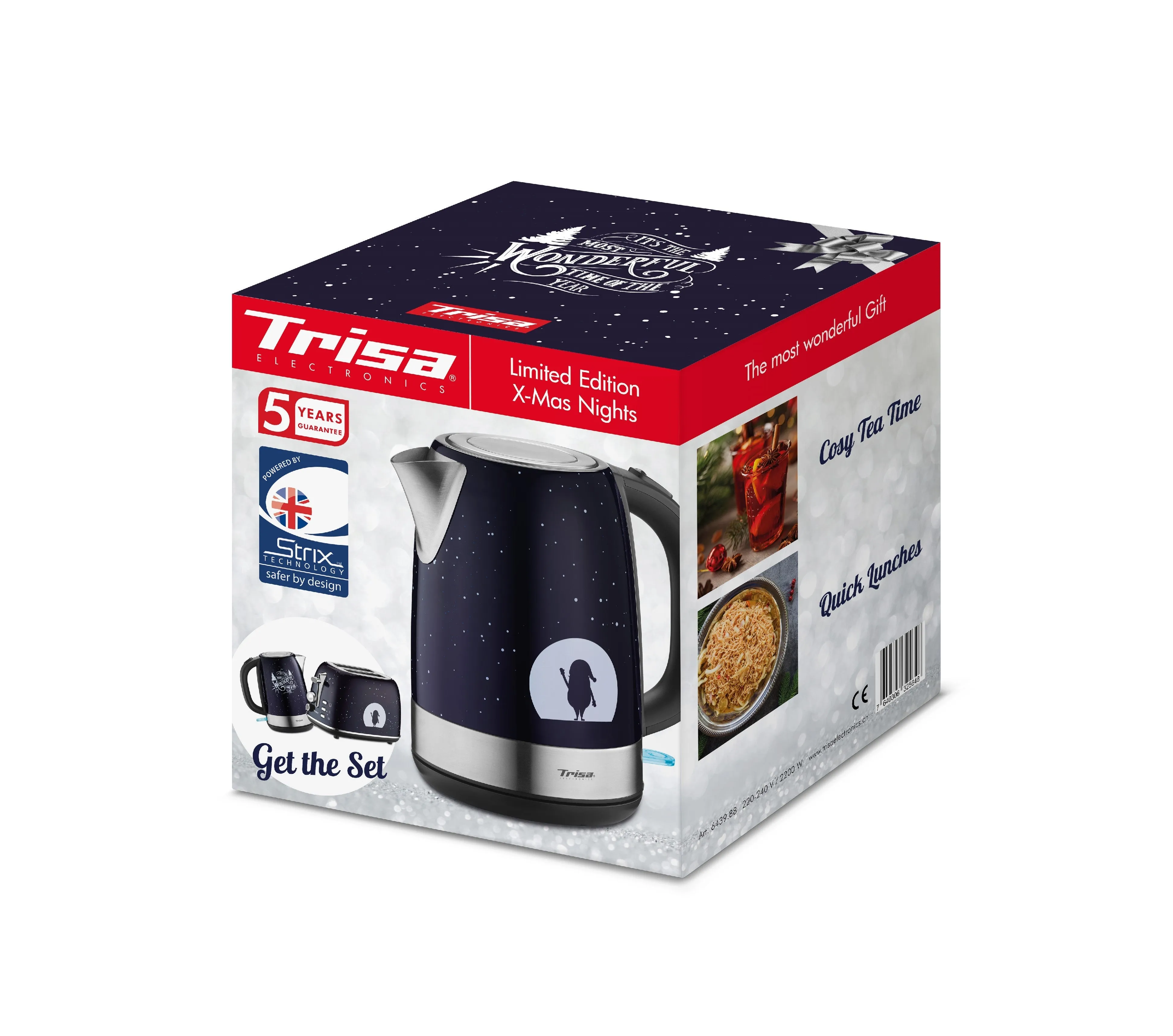 Trisa Electric Kettle, 1.7Lit, X-Mas Nights