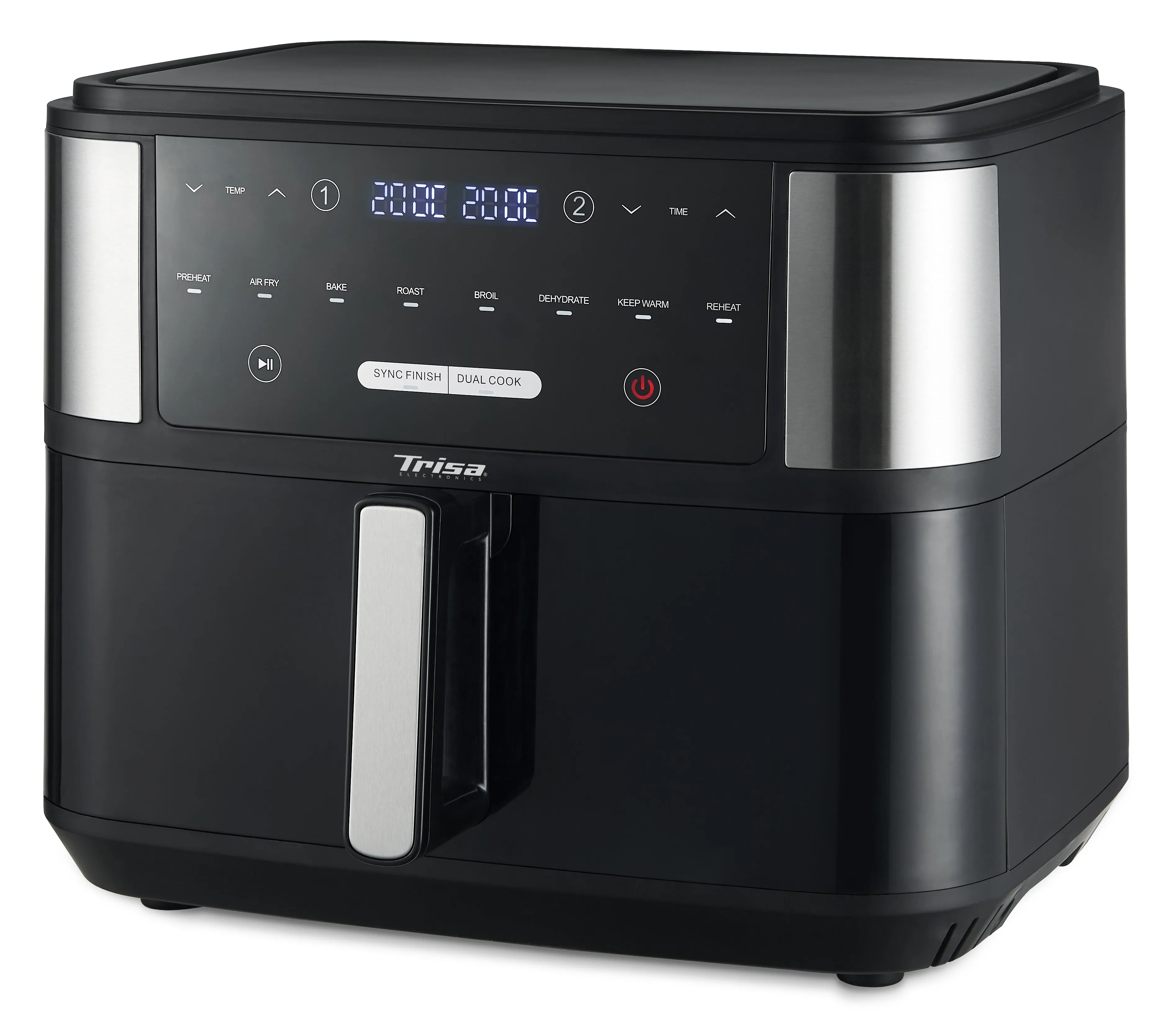 Trisa Hot Air Fryer Crunchy Fry Pro, 10Lit, Black