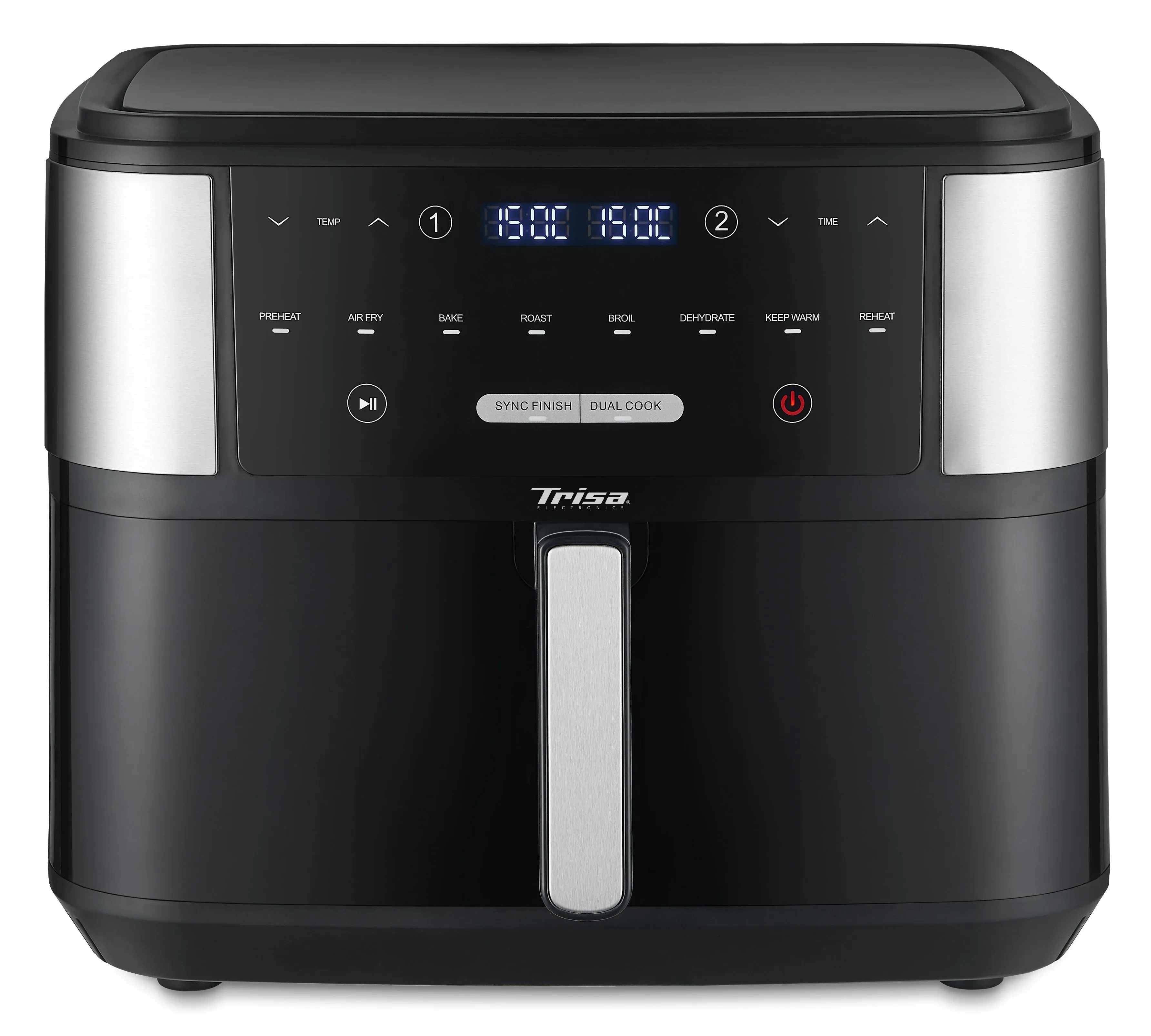 Trisa Hot Air Fryer Crunchy Fry Pro, 10Lit, Black