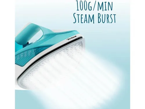 Trisa Steam Iron Comfort Steam, 2200Watts, Turquoise