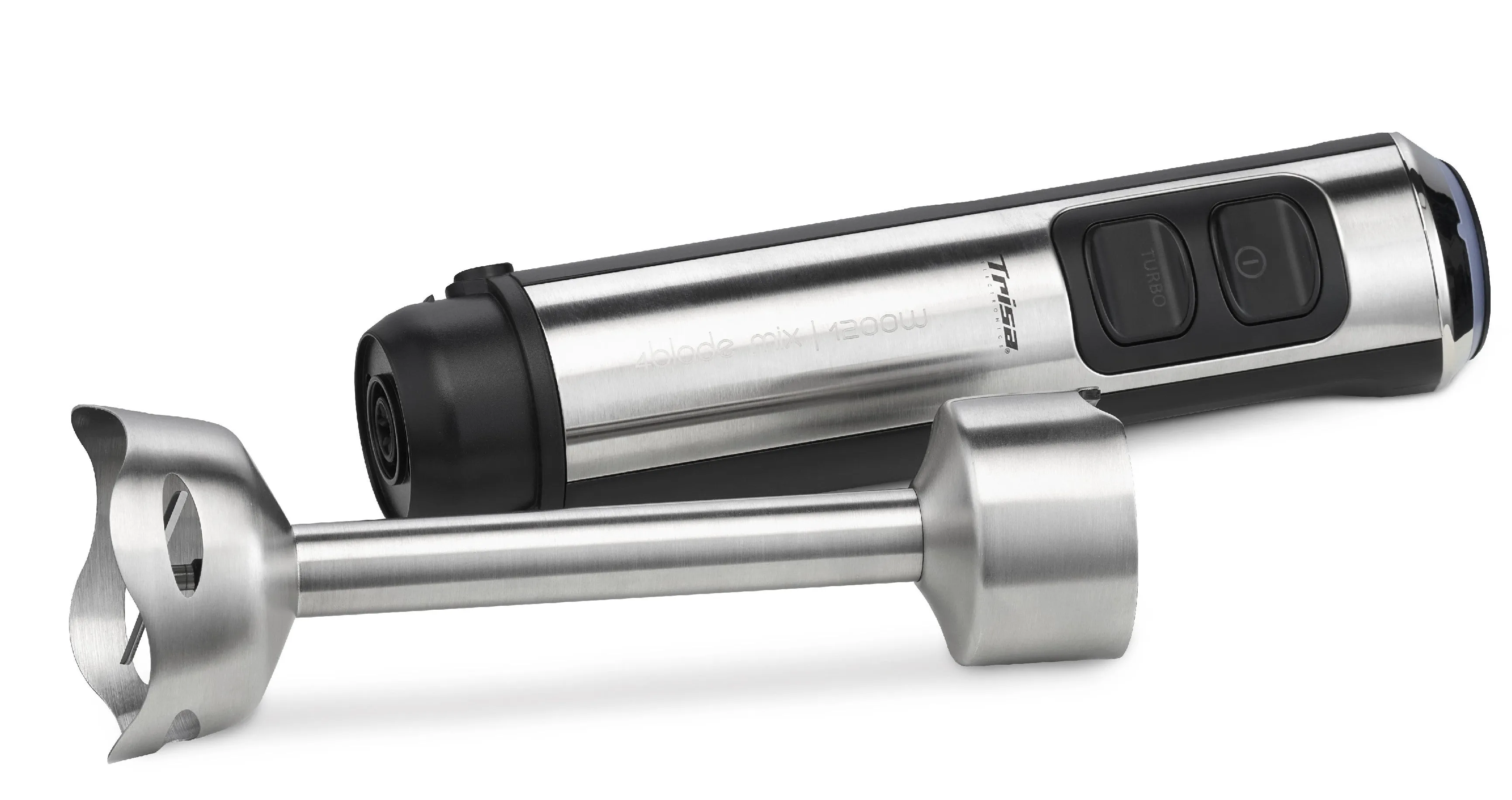 Trisa Stick Blender 4Blade, 1200Watts, Silver