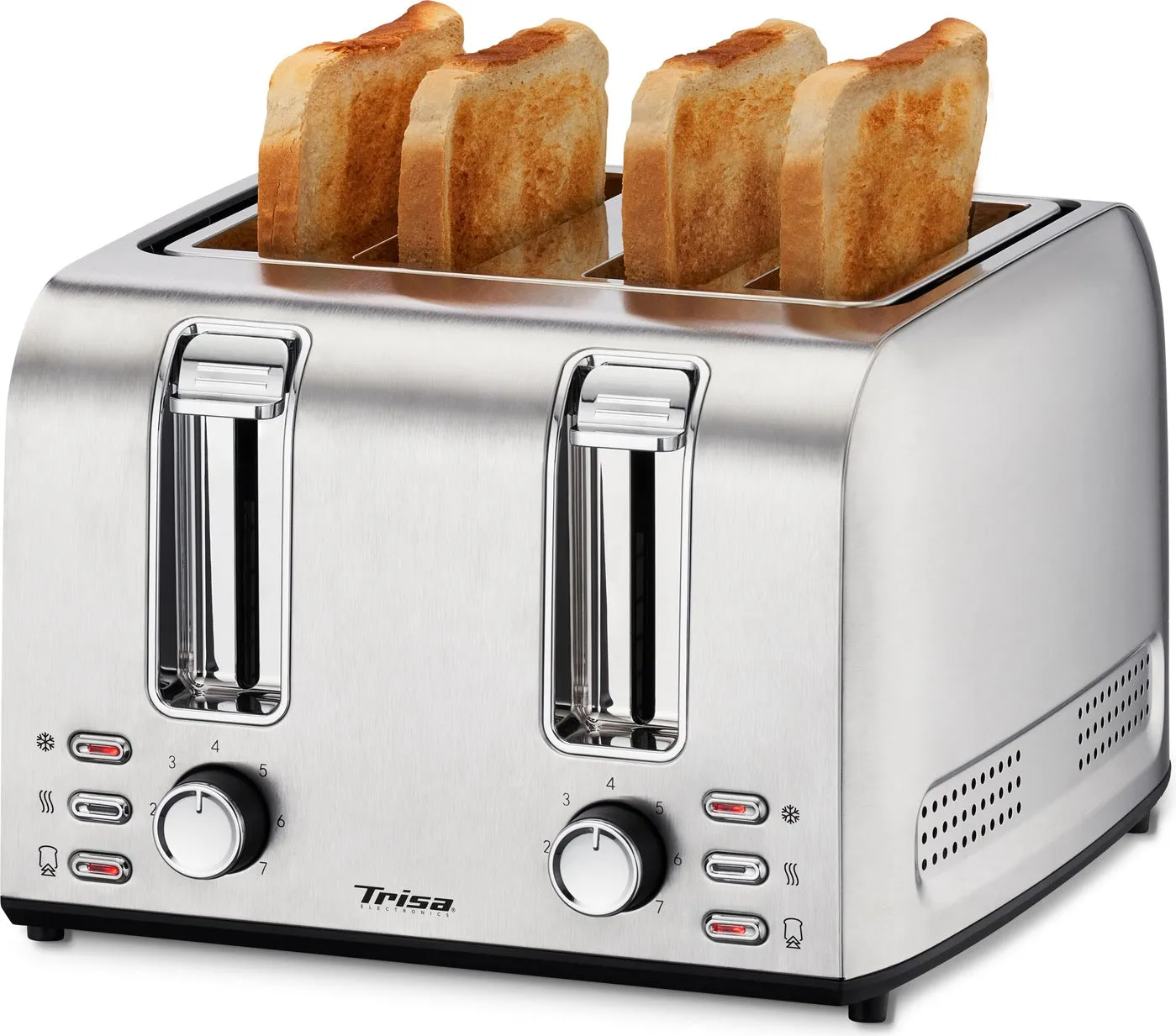Trisa Toaster 4 Slice, 1500 Watts, Stainless Steel