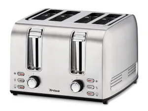 Trisa Toaster 4 Slice, 1500 Watts, Stainless Steel