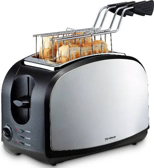Trisa Toaster Crispy Snack, 600Watts, Silver