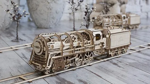 UGears Locomotive With Tender
