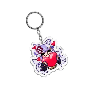 Vulpixie Hearts Acrylic Keychain