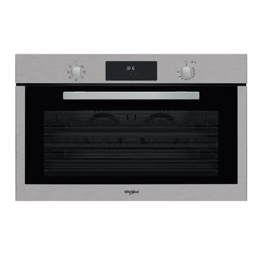Whirlpool Built In Elec Oven 90Cm 101Lit Inox & Fan Led Screen
