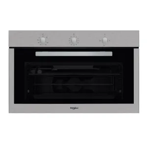 Whirlpool Built In Full Gas Oven 90Cm 105Lit Inox & Fan